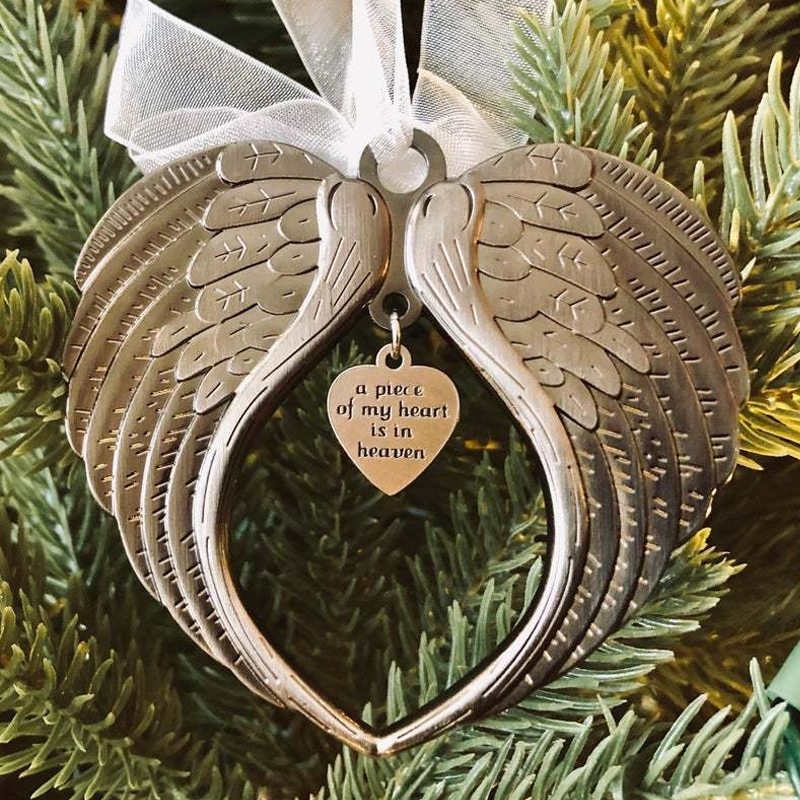 Christmas ornaments angel wings bell-memorial christmas gift