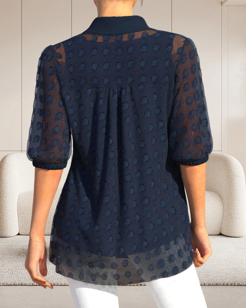 Sling Chiffon Shirt Two-Piece Set