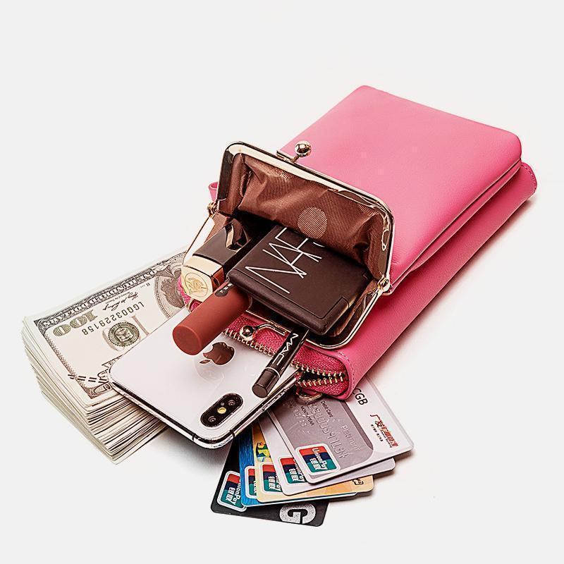 New Fashion Women Phone Bag Solid Crossbody Bag