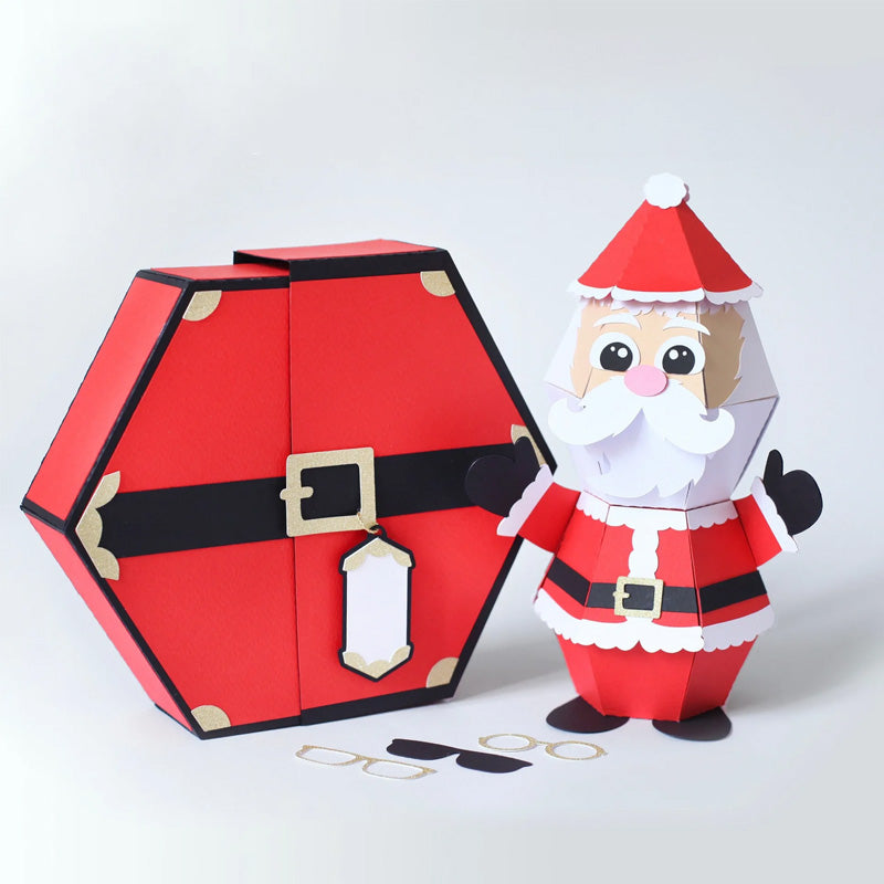3D Santa Claus Prank Pop-up Box Card