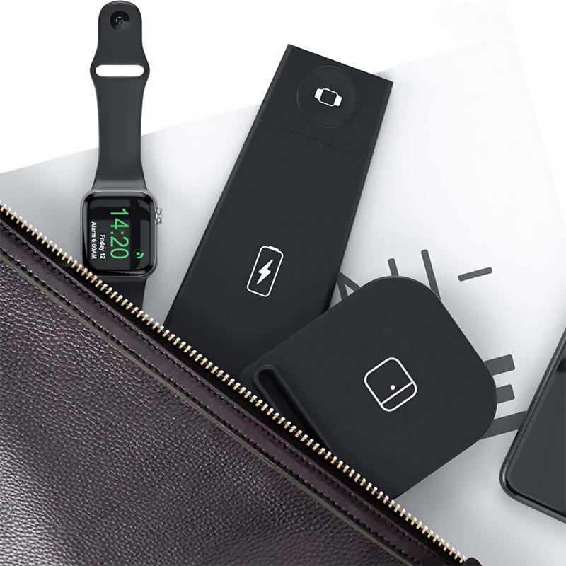 Foldable 3 in 1 wireless charger