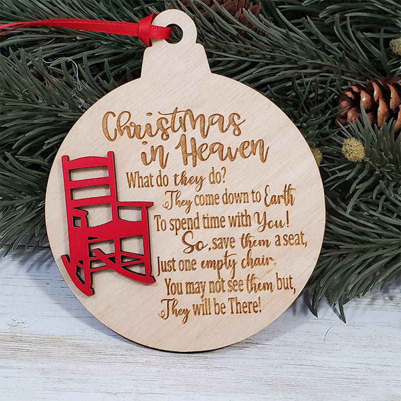 Heavenly Chair Christmas Memorial Charm