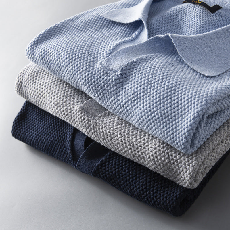 Men's Lapel Short Sleeve Polo Shirt