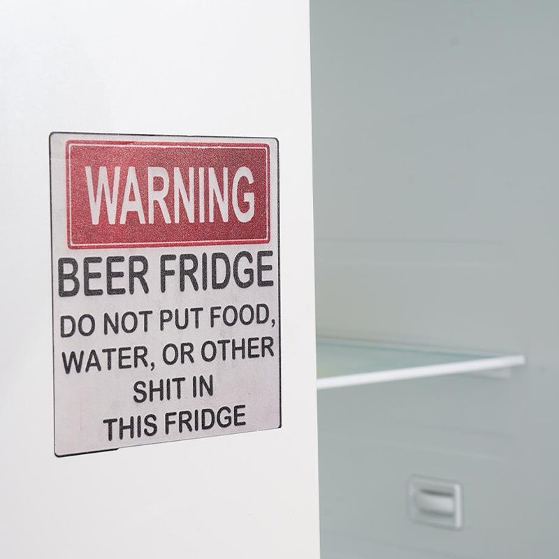 Funny Beer Fridge Vintage Sticker Sign