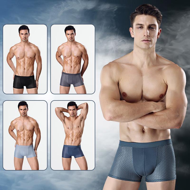 Breathable Ice Silk Underwears, Honeycomb Ventilation Design