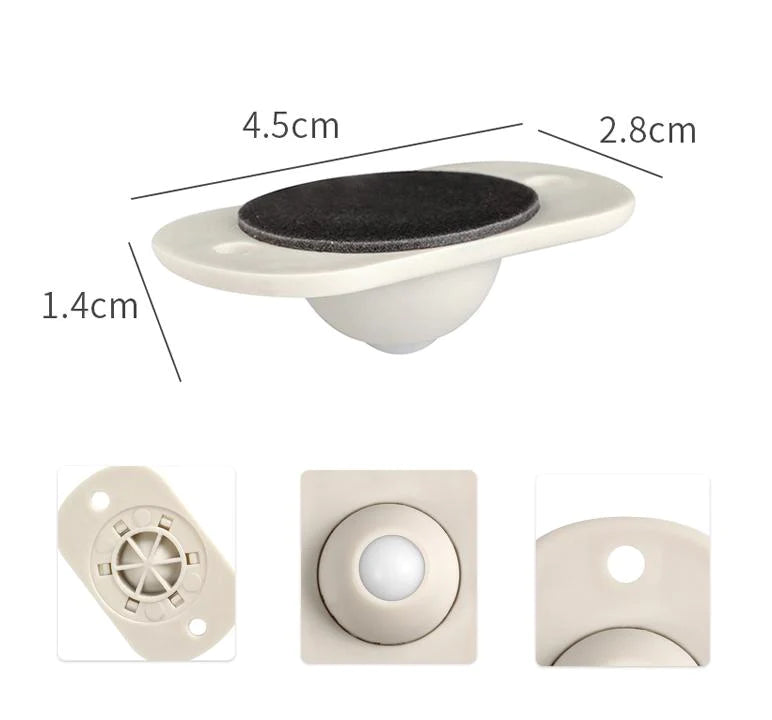 Paste Type Pulley Universal Wheel (4 PCS/SET)