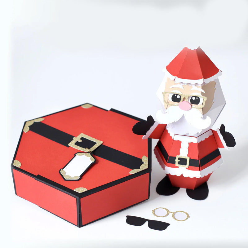 3D Santa Claus Prank Pop-up Box Card