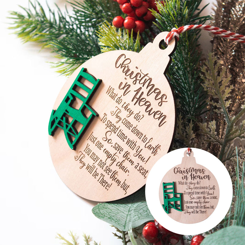Heavenly Chair Christmas Memorial Charm