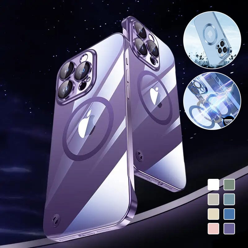 Electroplating Wireless Magnetic Charging All-Inclusive Lens iPhone Case