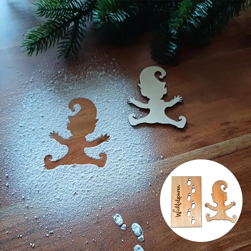 Christmas Footprints Stencil For Gnomes
