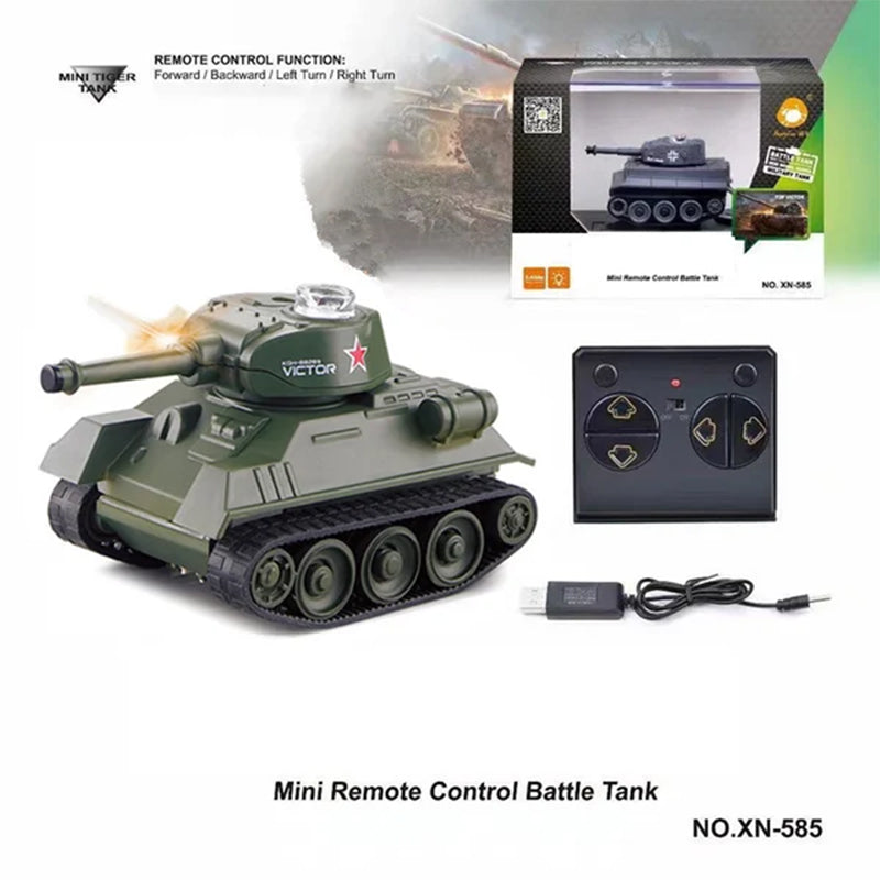 Mini remote control battle tank