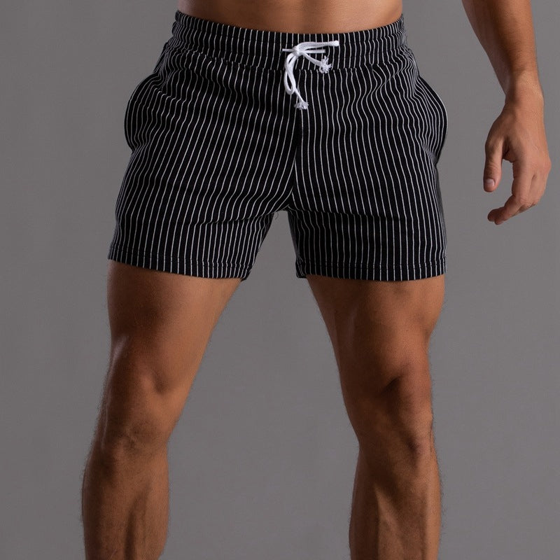 Men's Drawstring Elastic Workout Shorts