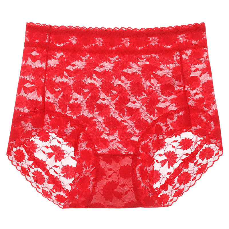 French Ice Silk Lace Belly Panties