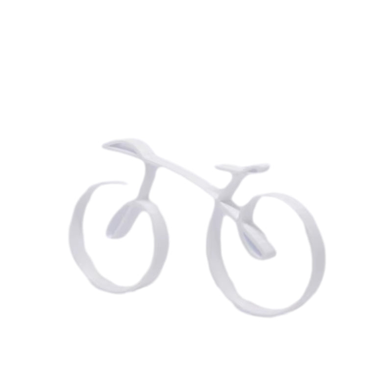 Minimalist Bicycle Sculpture Wireframe Style